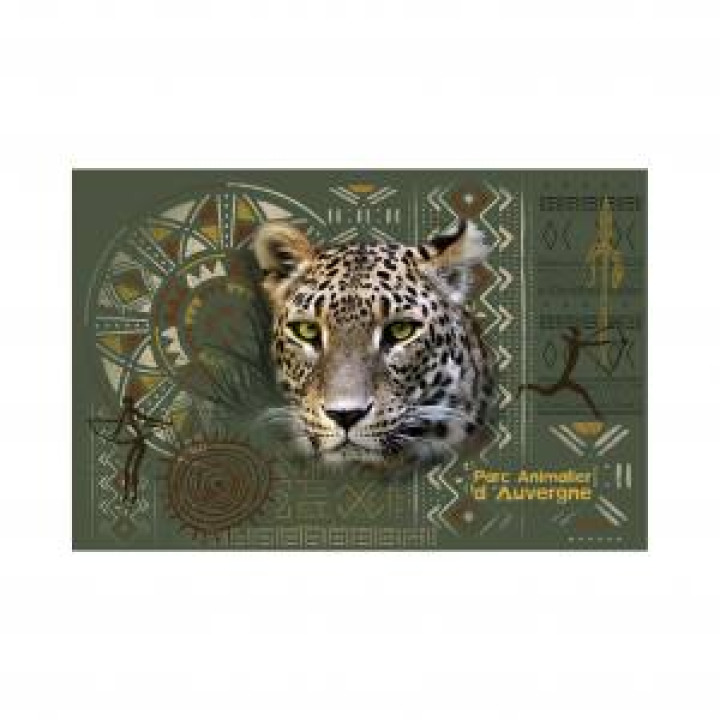 Trousse plate allover Léopard Intemporel Parc Animalier dAuvergne Blanc Taille unique