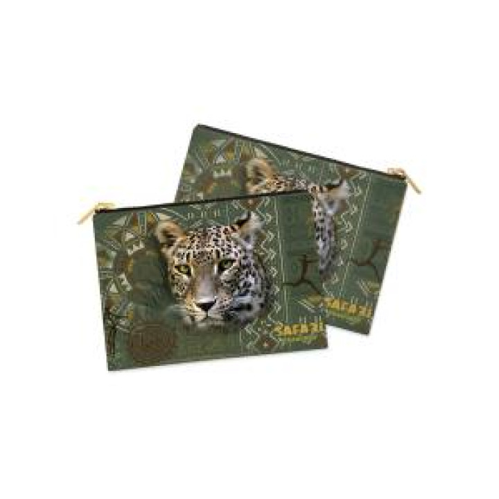 Trousse plate allover Léopard Intemporel Safari de Peaugres Blanc Taille unique