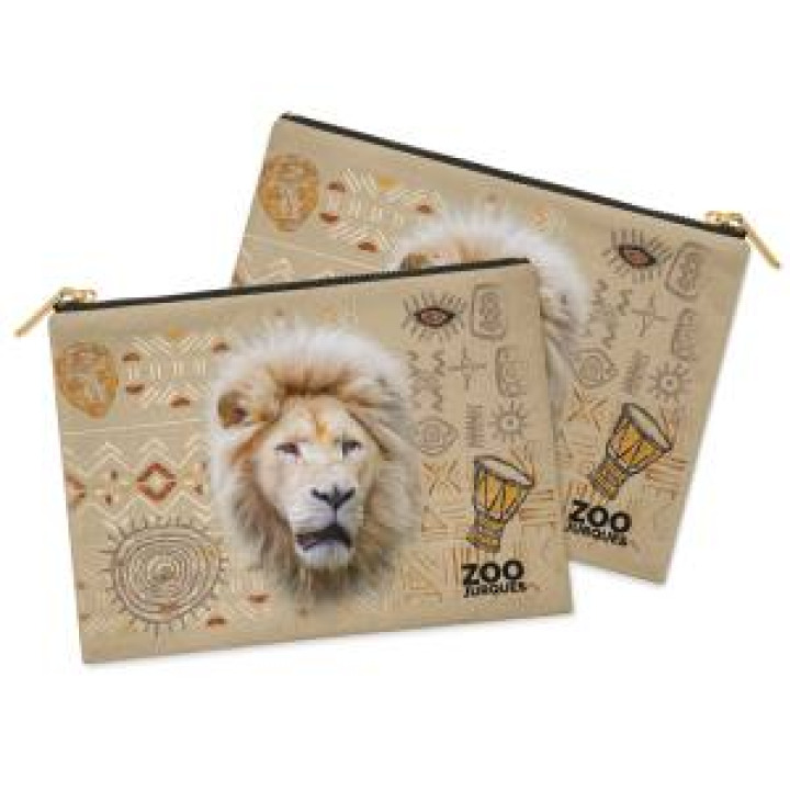 Trousse plate allover Lion Blanc Exclusif Zoo de Jurques Blanc Taille unique