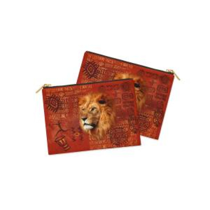 Trousse plate allover Lion Intemporel Bioparc Blanc Taille unique