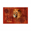 Trousse plate all-over Lion Intemporel Parc Animalier d’Auvergne Blanc Taille unique