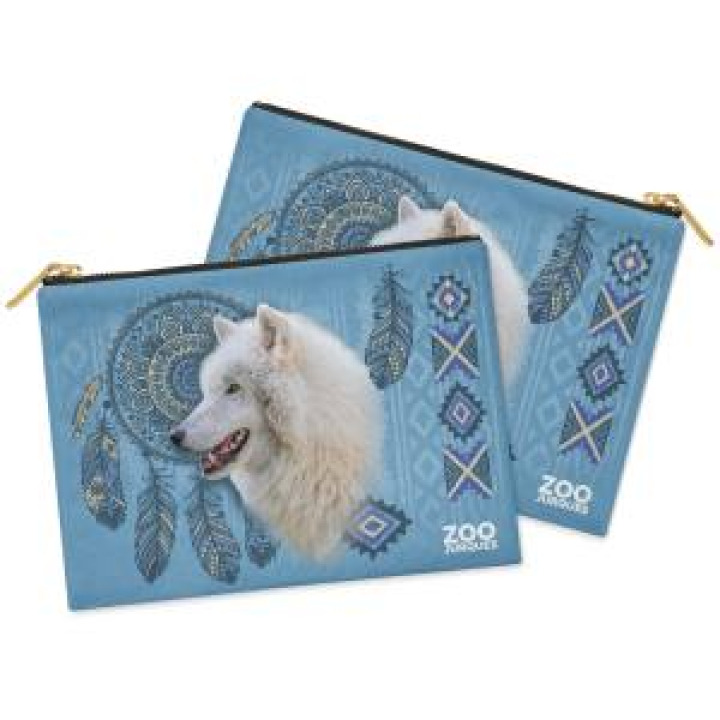 Trousse plate allover Loup Blanc Exclusif Zoo de Jurques Blanc Taille unique