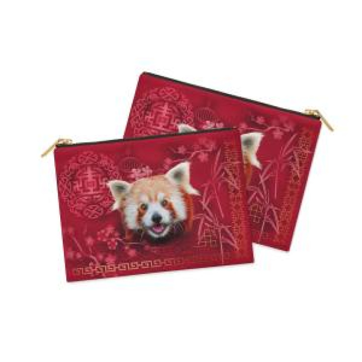 Trousse plate allover Panda Roux Intemporel Bioparc Blanc Taille unique