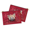 Trousse plate all-over Panda Roux Intemporel Cerza Blanc Taille unique