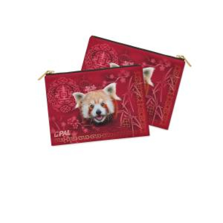 Trousse plate allover Panda Roux Intemporel le Pal Blanc Taille unique