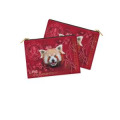Trousse plate all-over Panda Roux Intemporel le Pal Blanc Taille unique