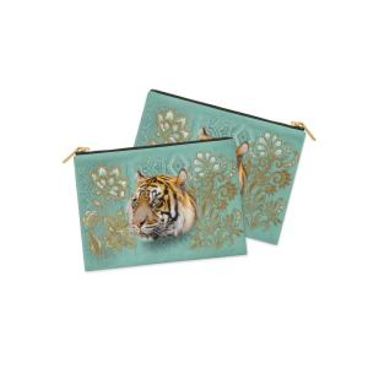 Trousse plate allover Tigre Intemporel Bioparc Blanc Taille unique