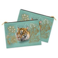 Trousse plate all-over Tigre Intemporel Cerza Blanc Taille unique
