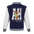 Veste Varsity enfant Transfert pocket Ah + transfert Baba Ah Hellendoorn Oxford Navy/White 7/8 ans
