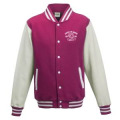Veste Varsity enfant Transfert T&ecirc;te de Tigre Esp&egrave;ce en Danger Cerza Hot Pink/White 3/4 ans